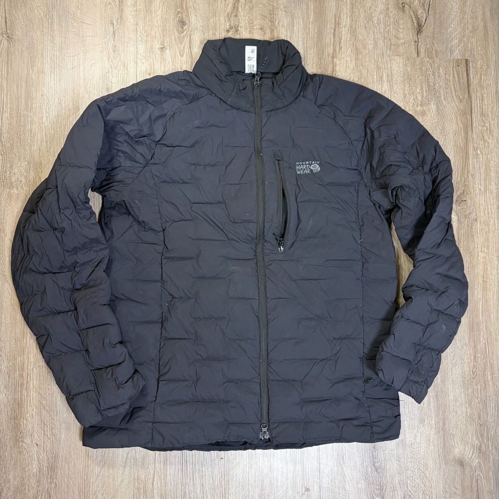 Mountain Hardwear Men's Stretchdown Jacket Down Puffer XL Black 700 Fill